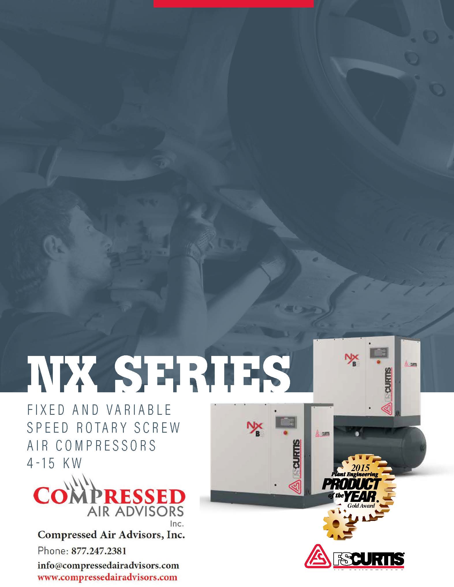 FS-Curtis NXB06 Ultrapack 7.5 HP Rotary Screw Compressor